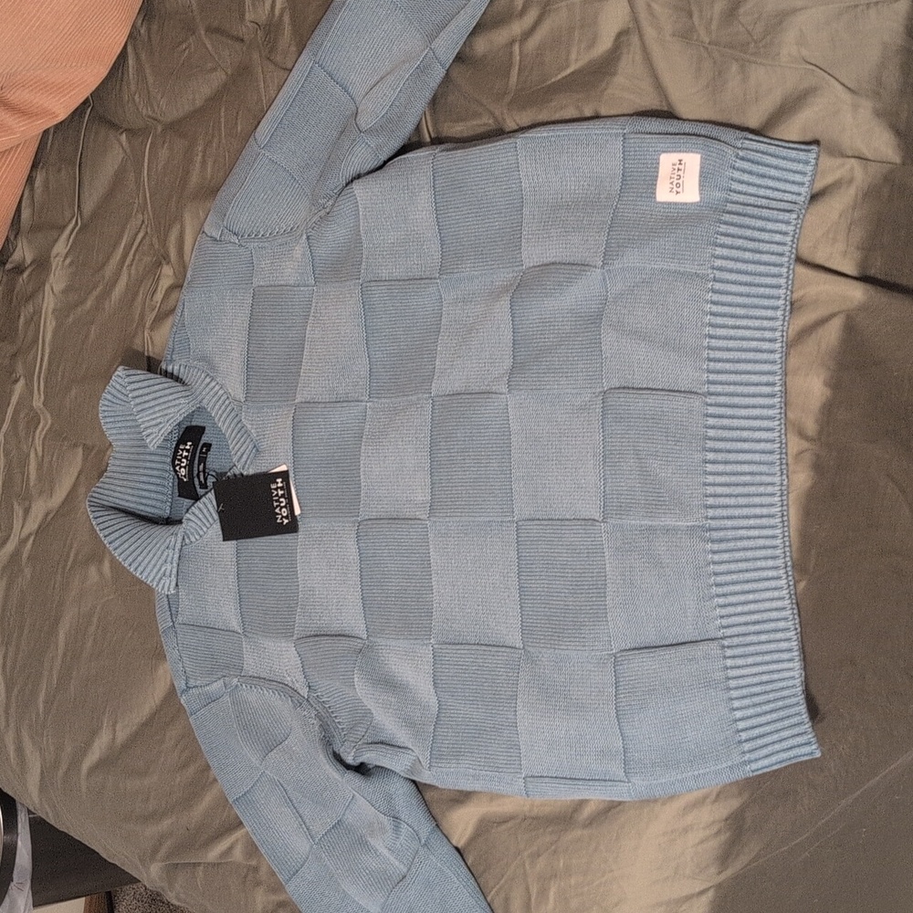 Native Youth Weave Pattern Sweater